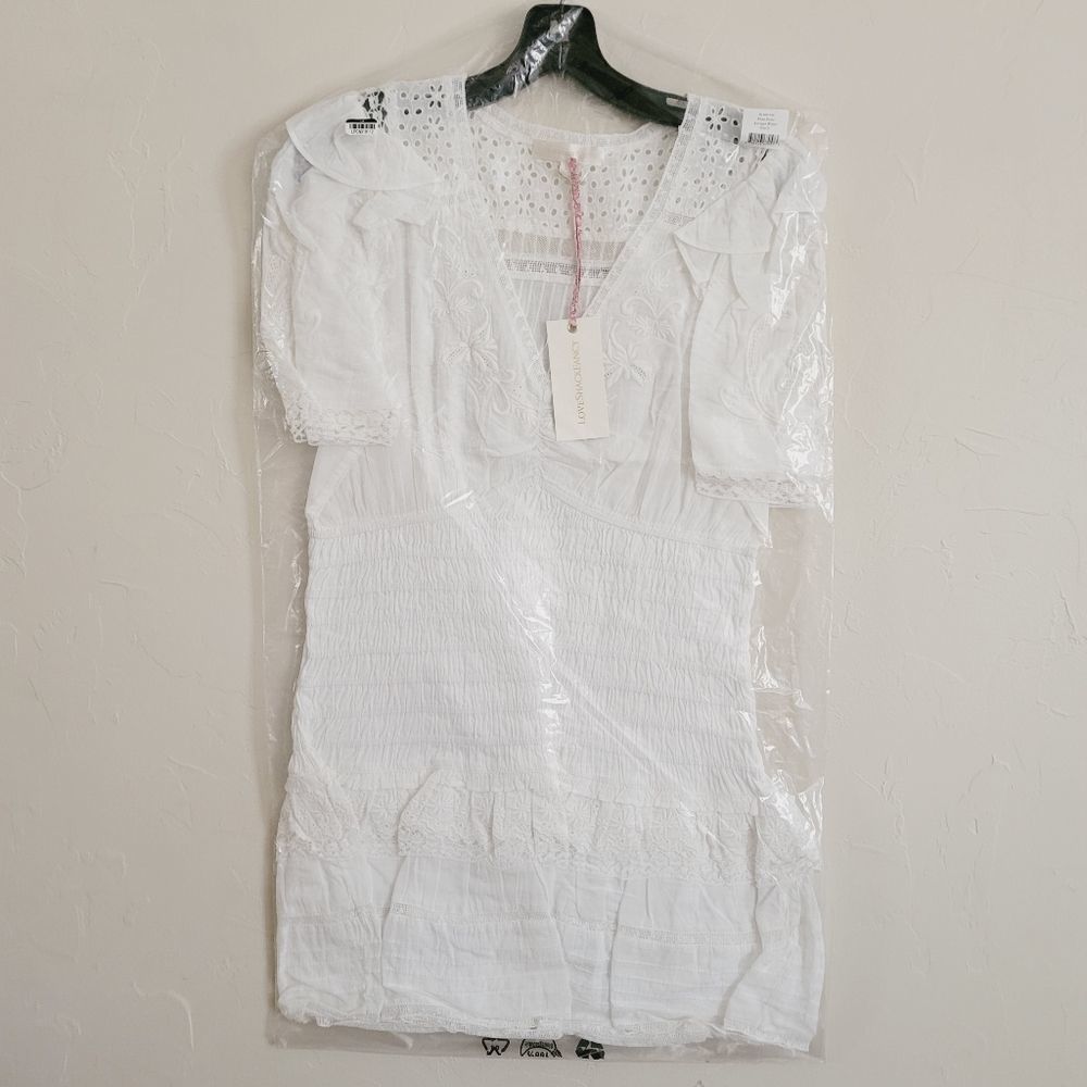 LoveShackFancy Rena dress white mini - Picture 5 of 10